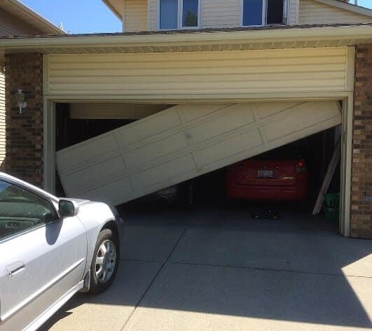 Emergency garage door service in Littleton