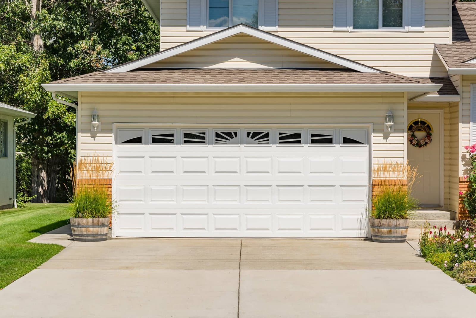 Garage door ready for service